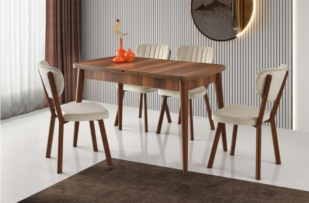 Olivya Sandalye, Ceviz Metal