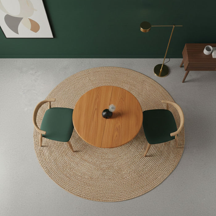 Orbis Açılır Yuvarlak Ahşap Yemek Masası 100x100