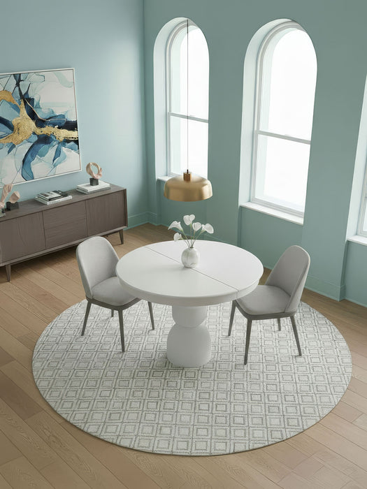 Orbis Açılır Yuvarlak Ahşap Yemek Masası 100x100