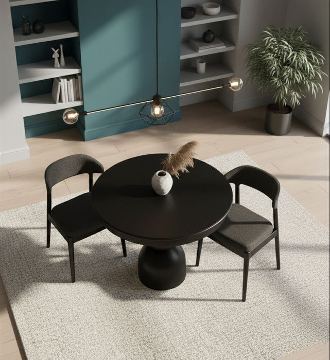 Orbis Açılır Yuvarlak Ahşap Yemek Masası 100x100
