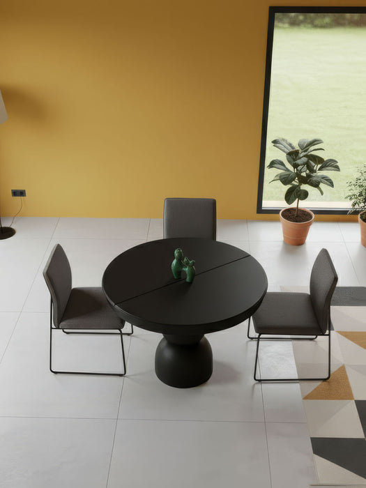 Orbis Açılır Yuvarlak Ahşap Yemek Masası 120x120