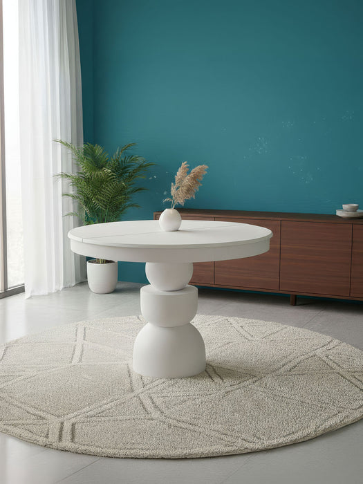 Orbis Açılır Yuvarlak Ahşap Yemek Masası 120x120