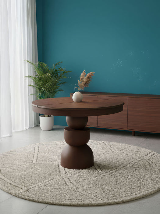 Orbis Açılır Yuvarlak Ahşap Yemek Masası 120x120