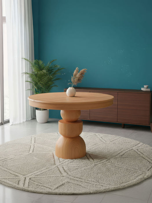 Orbis Açılır Yuvarlak Ahşap Yemek Masası 120x120