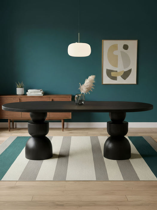 Orbis Oval Ahşap Yemek Masası 100x200