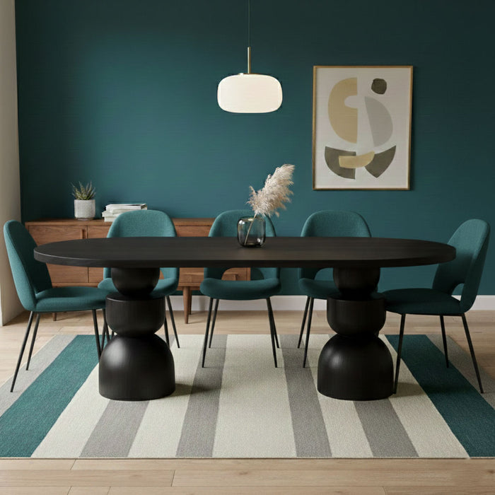 Orbis Oval Ahşap Yemek Masası 100x200