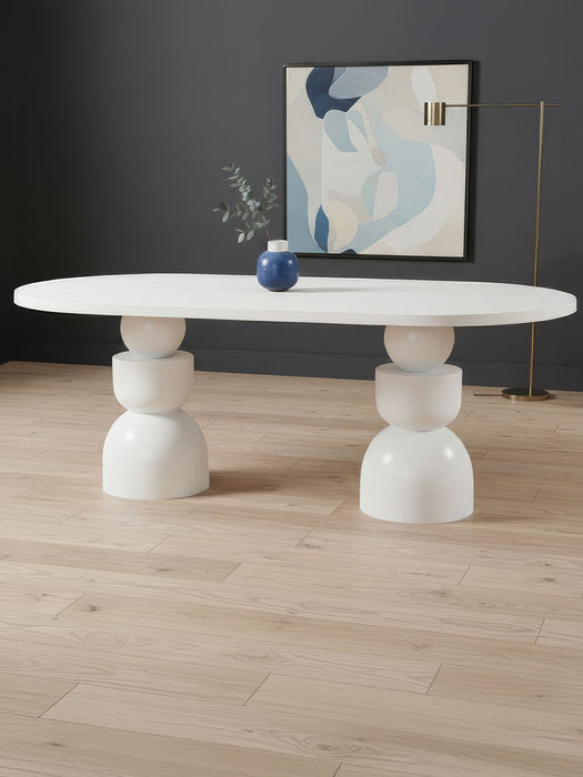Orbis Oval Ahşap Yemek Masası 100x200