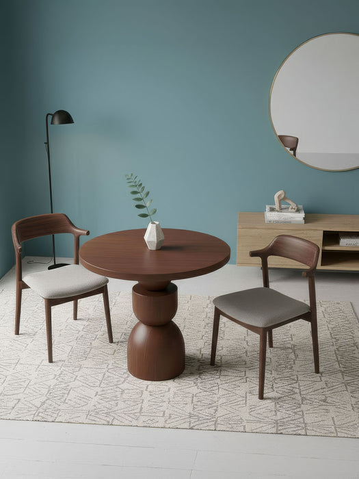 Orbis Yuvarlak Ahşap Yemek Masası 100x100