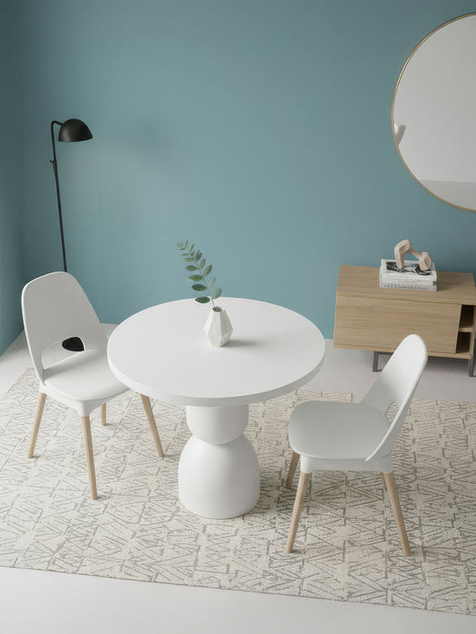 Orbis Yuvarlak Ahşap Yemek Masası 100x100