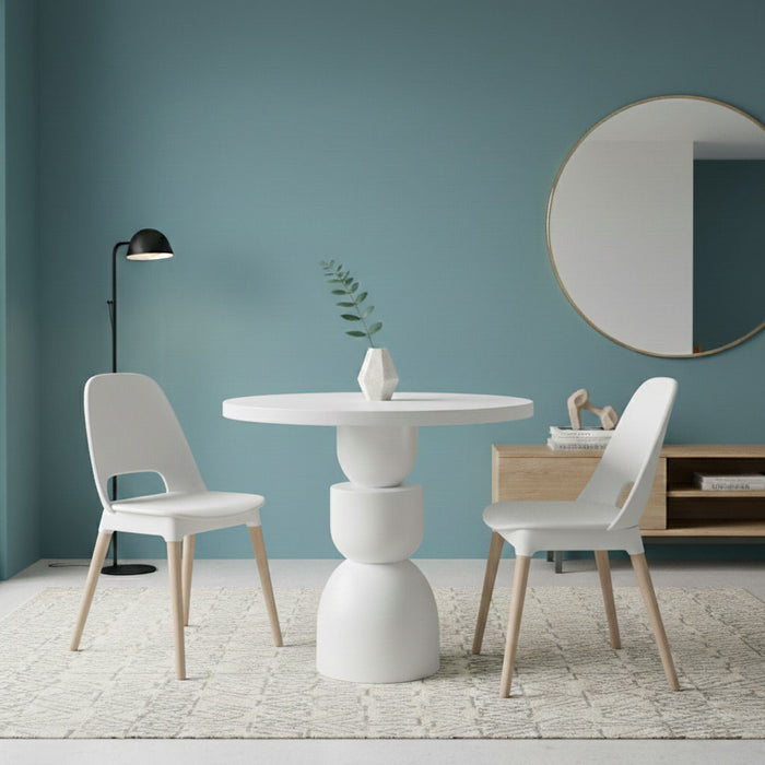 Orbis Yuvarlak Ahşap Yemek Masası 100x100