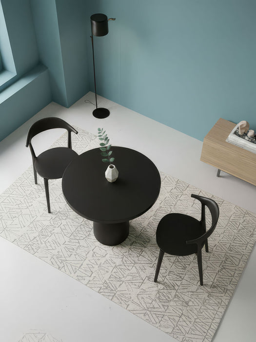 Orbis Yuvarlak Ahşap Yemek Masası 100x100