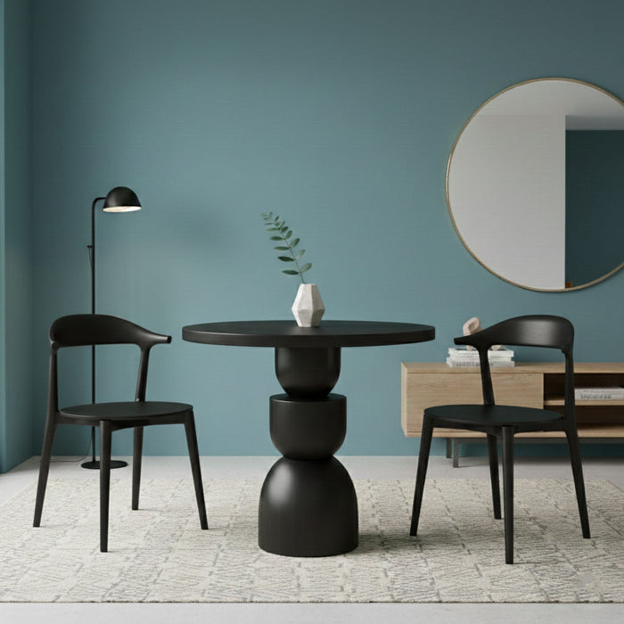 Orbis Yuvarlak Ahşap Yemek Masası 100x100