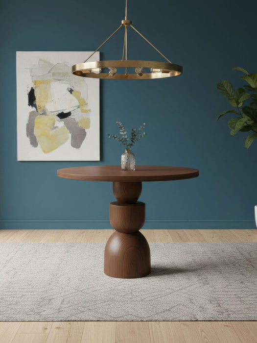 Orbis Yuvarlak Ahşap Yemek Masası 120x120