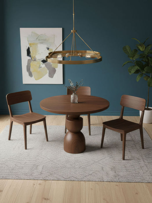 Orbis Yuvarlak Ahşap Yemek Masası 120x120