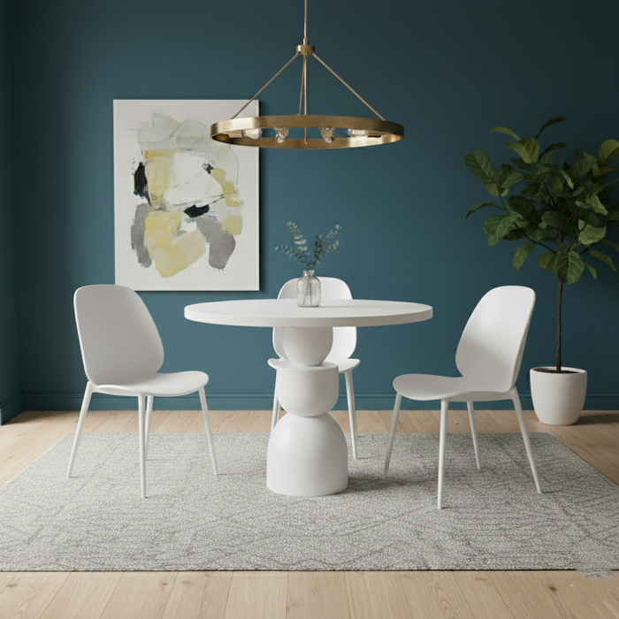 Orbis Yuvarlak Ahşap Yemek Masası 120x120