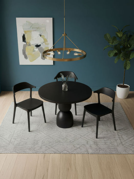Orbis Yuvarlak Ahşap Yemek Masası 120x120