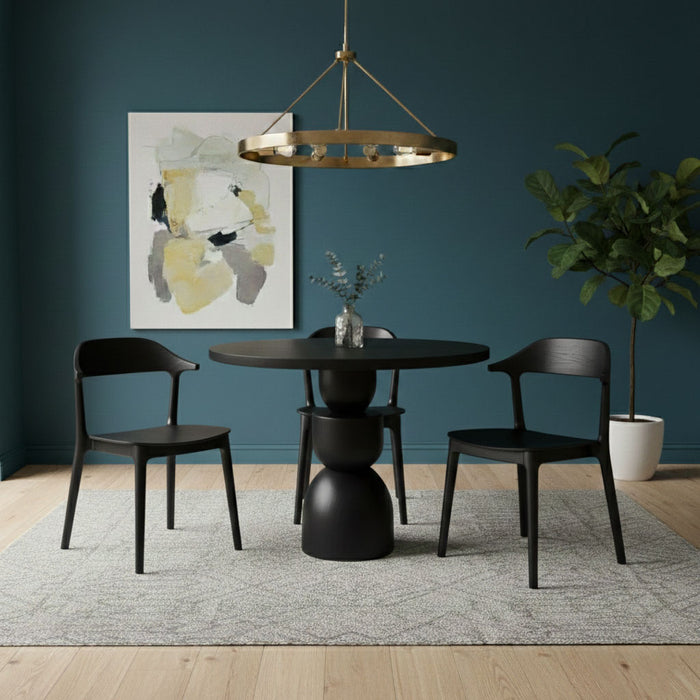 Orbis Yuvarlak Ahşap Yemek Masası 120x120