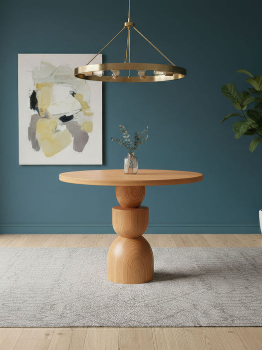 Orbis Yuvarlak Ahşap Yemek Masası 120x120