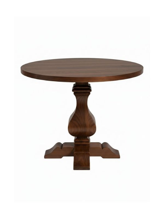 Orleans Fransız Still Yuvarlak Ahşap Yemek Masası 120x120