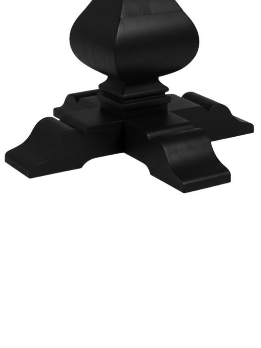 Orleans Fransız Still Yuvarlak Ahşap Yemek Masası 120x120