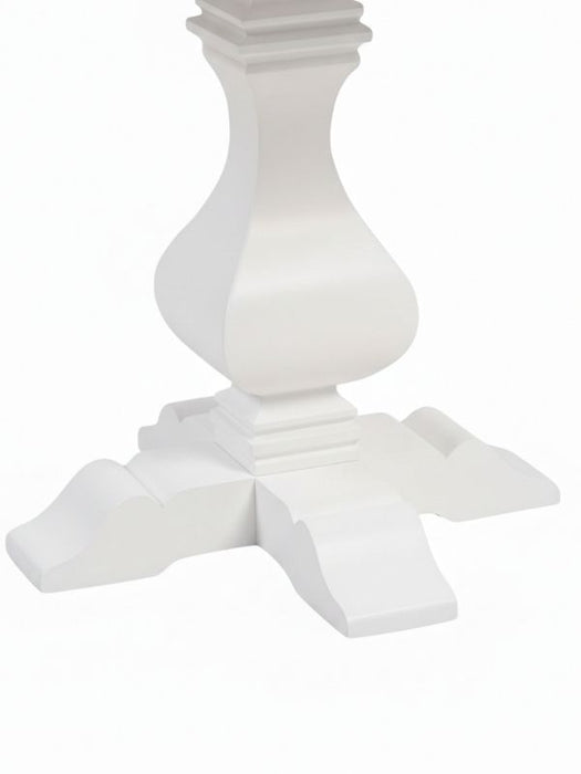 Orleans Fransız Still Yuvarlak Ahşap Yemek Masası 90x90