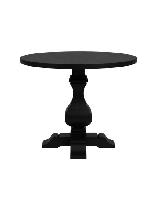 Orleans Fransız Still Yuvarlak Ahşap Yemek Masası 100x100