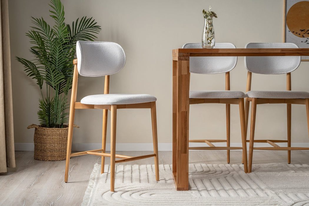 Polo Bohem Ahşap Bar Sandalyesi