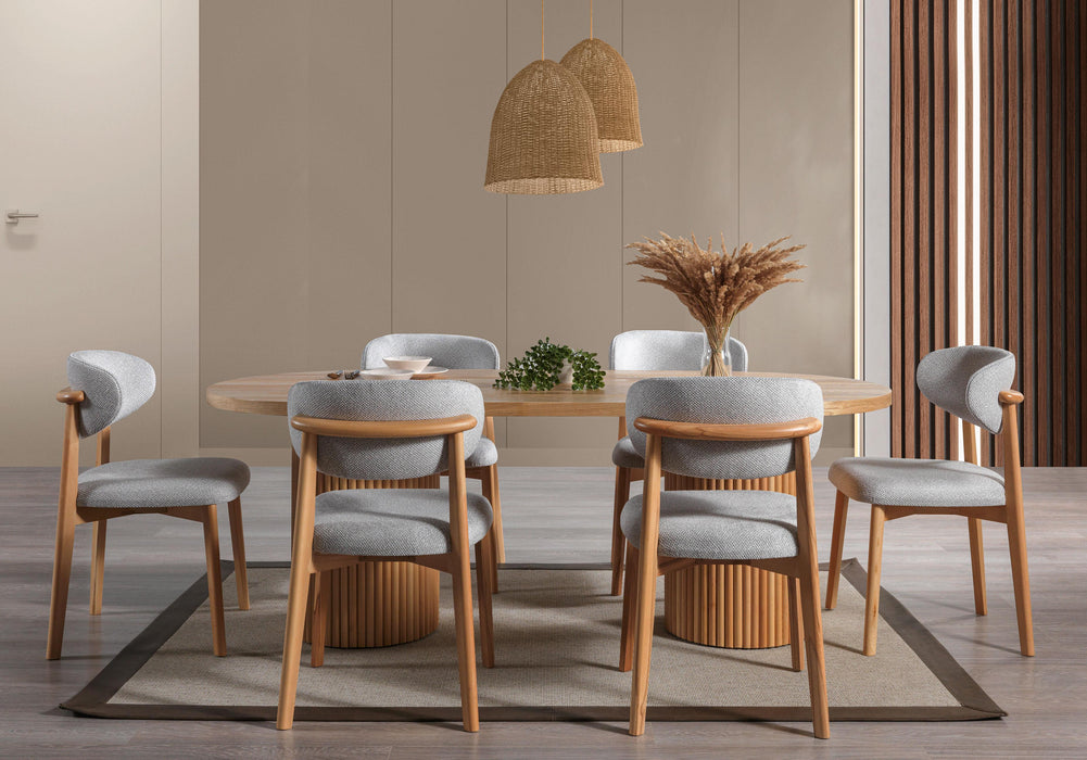 Polo Teddy Natural Ahşap Bohem Sandalye