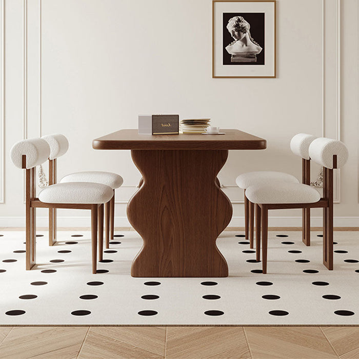 Poofy İskandinav Ahşap Bohem Sandalye