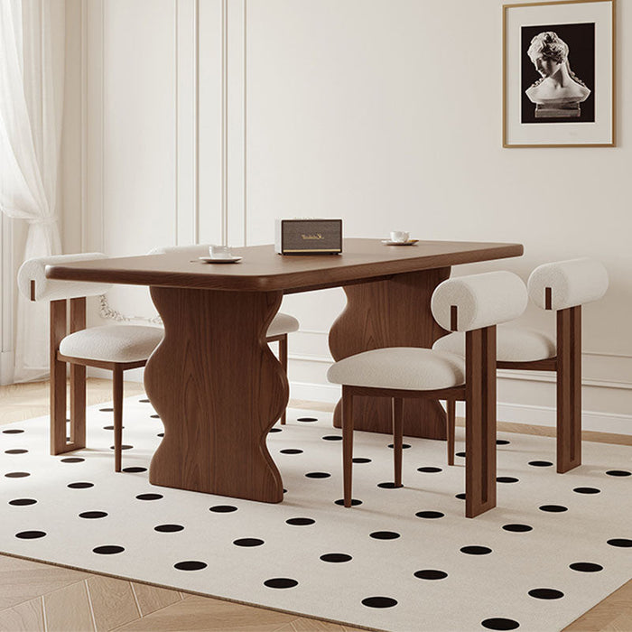 Poofy İskandinav Ahşap Bohem Sandalye