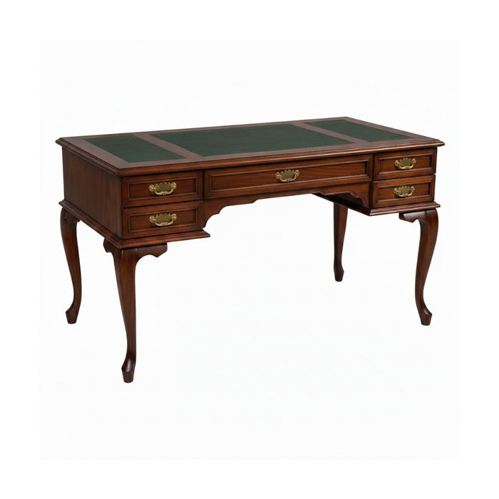 Realm Fransız Retro Deri Ahşap Çalışma Masası 75x160