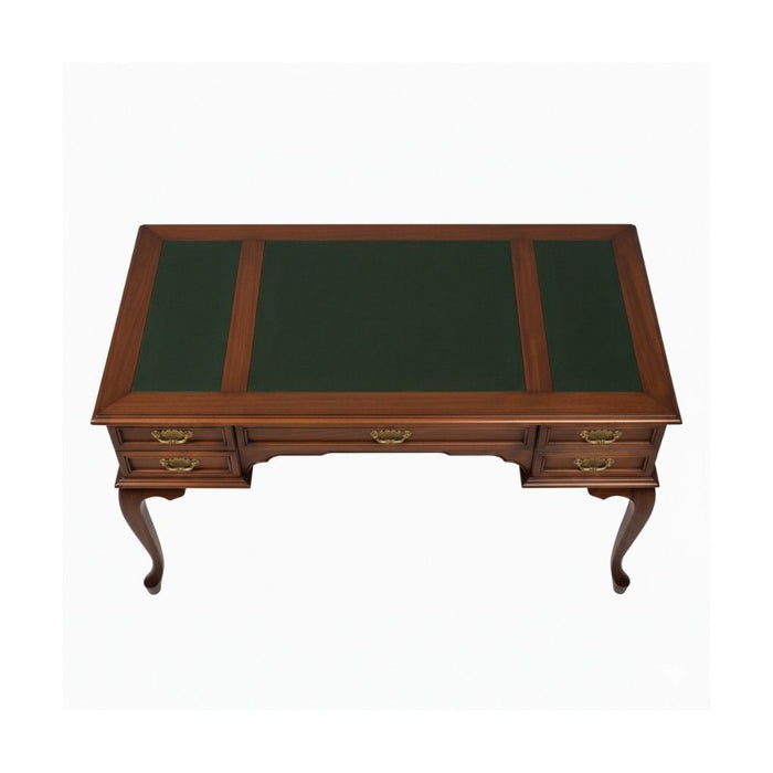 Realm Fransız Retro Deri Ahşap Çalışma Masası 75x160