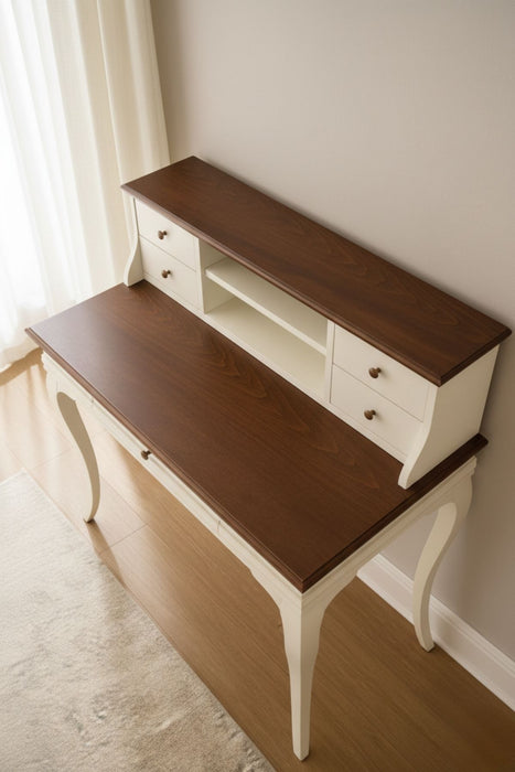 Regis Rustik Still Raflı Ahşap Çalışma Masası 70x110