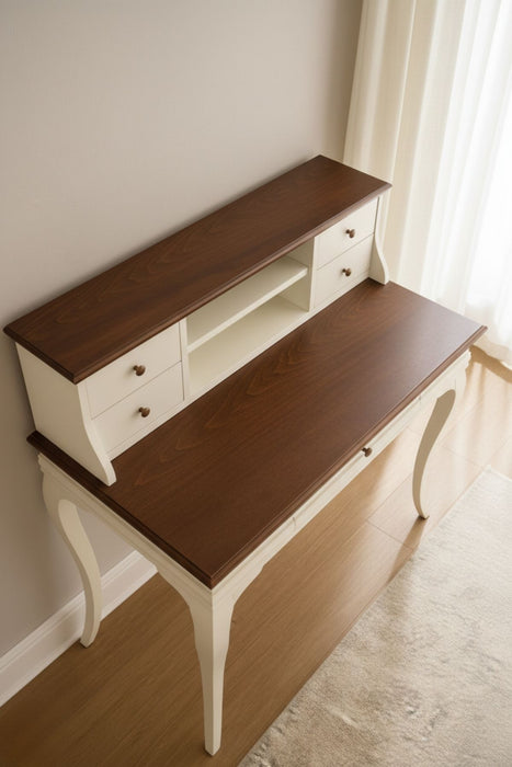 Regis Rustik Still Raflı Ahşap Çalışma Masası 70x110