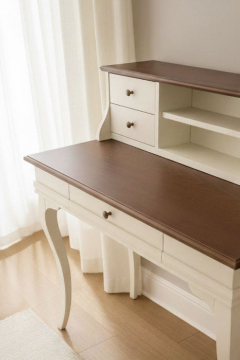 Regis Rustik Still Raflı Ahşap Çalışma Masası 80x125