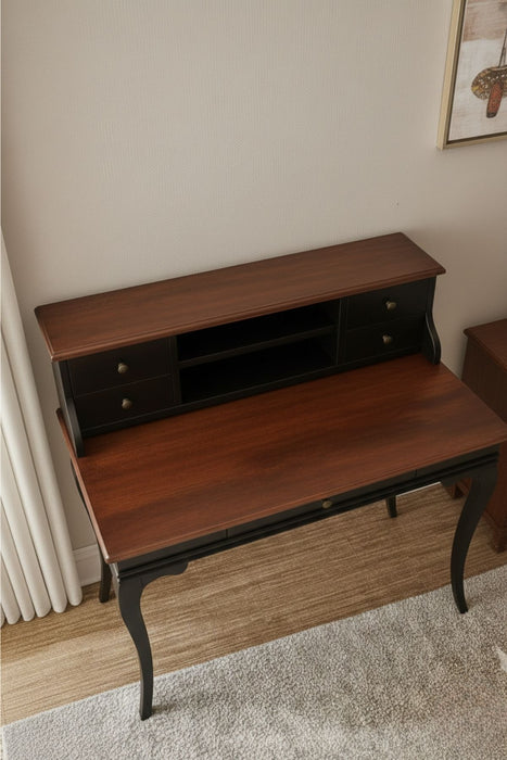 Regis Rustik Still Raflı Ahşap Çalışma Masası 80x125