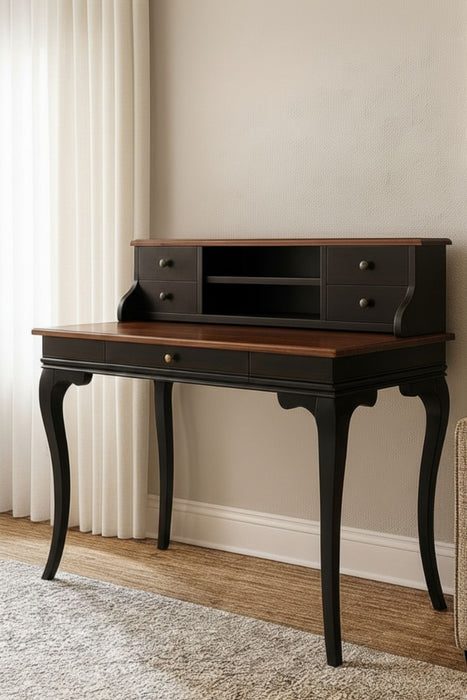 Regis Rustik Still Raflı Ahşap Çalışma Masası 80x125