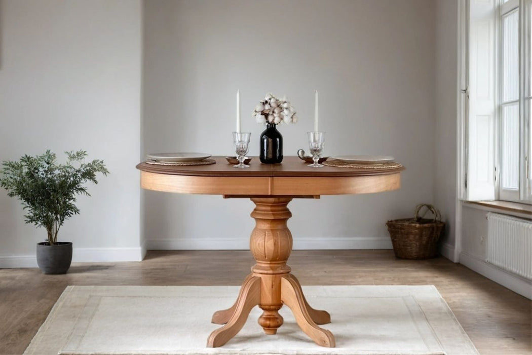 Rika Baba Ayak Oval Açılır Masa 80x120