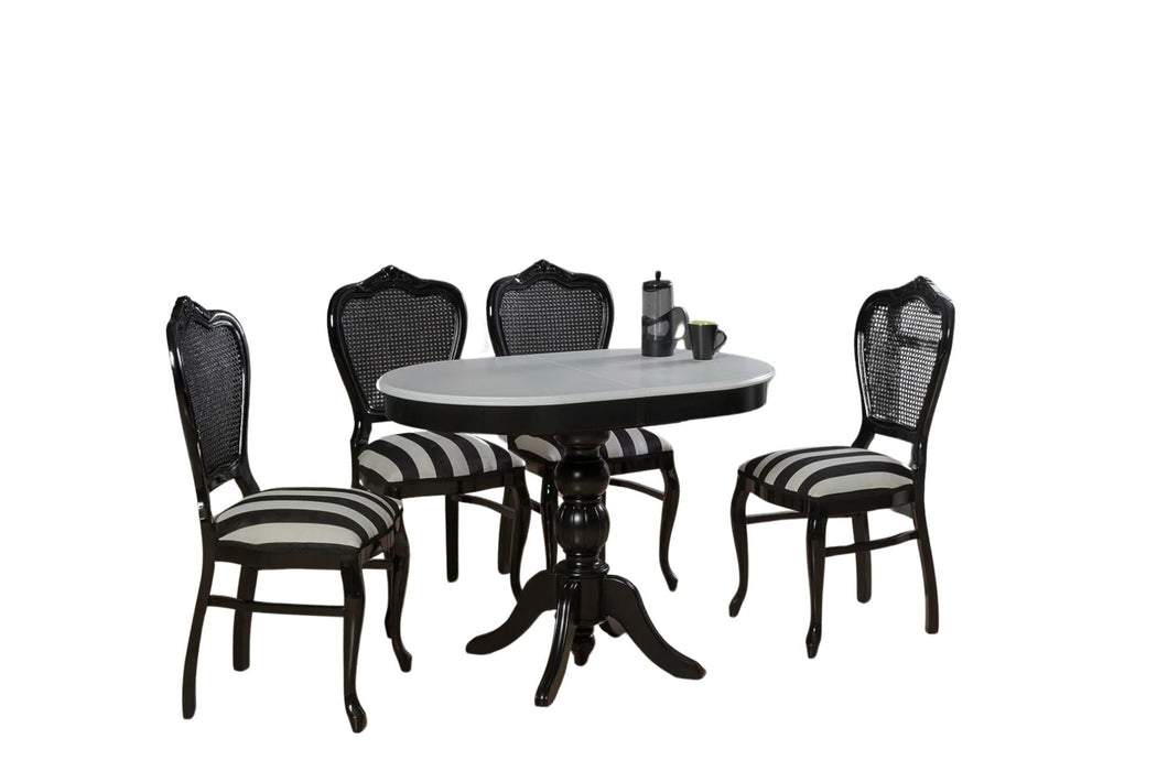 Rika Baba Ayak Oval Açılır Masa 80x120