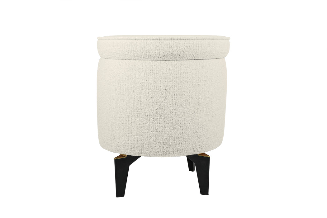 Rio Retro Ayaklı Sandıklı Silindir Dekoratif Puf