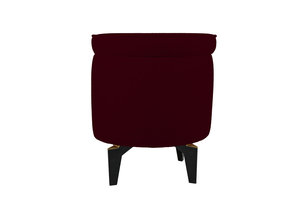 Rio Retro Ayaklı Sandıklı Silindir Dekoratif Puf