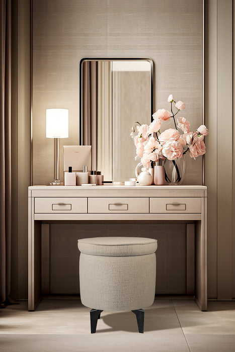 Rio Retro Ayaklı Sandıklı Silindir Dekoratif Puf