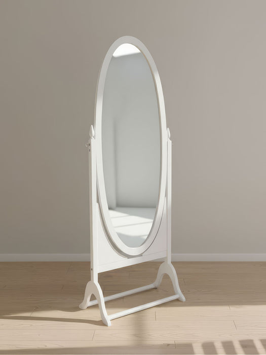 Rivoli Ayaklı Ahşap Oval Boy Aynası 58x165