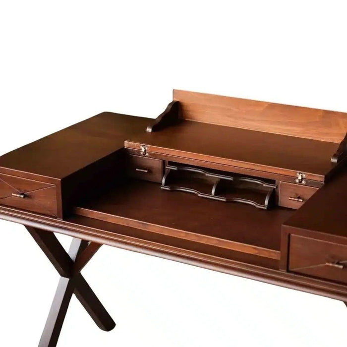 Roma Cross Klasik Ahşap Çalışma Masası