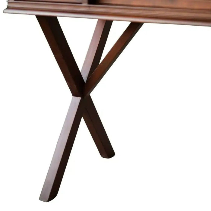 Roma Cross Klasik Ahşap Çalışma Masası