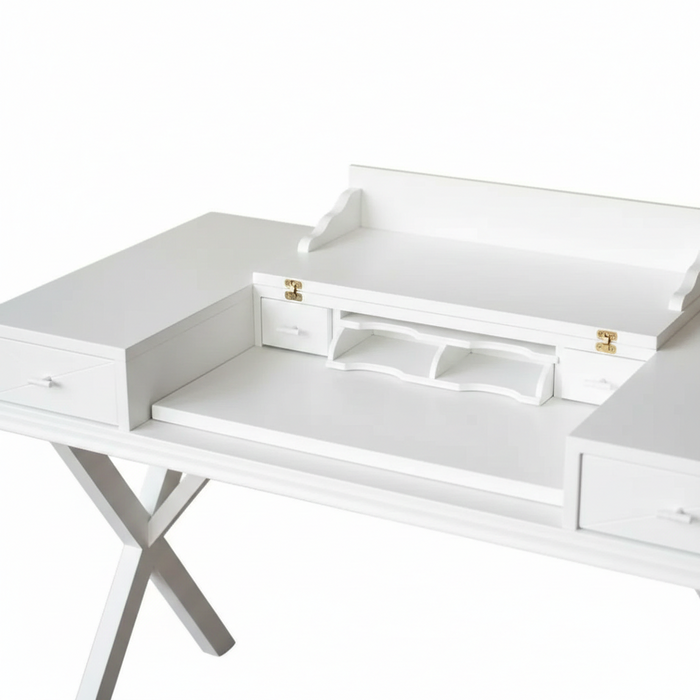 Roma Cross Klasik Ahşap Çalışma Masası