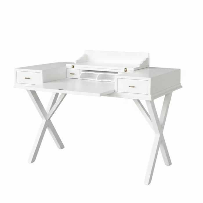 Roma Cross Klasik Ahşap Çalışma Masası