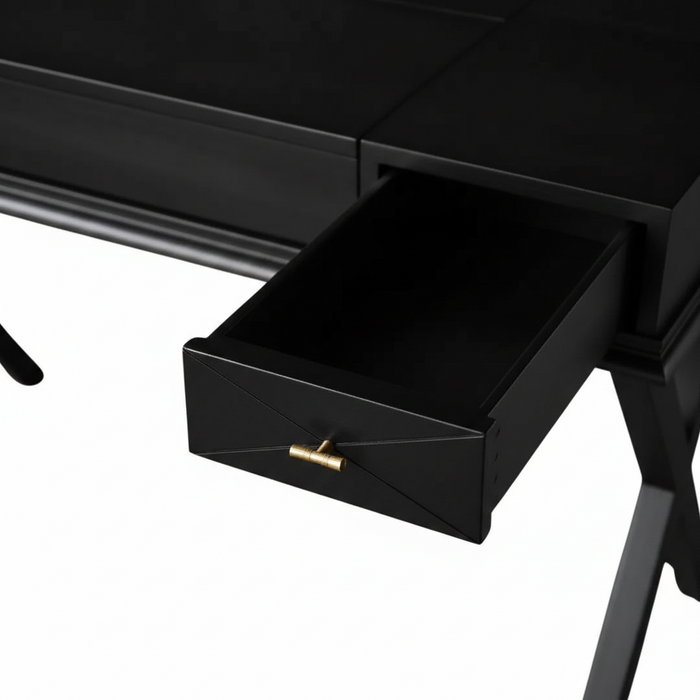 Roma Cross Klasik Ahşap Çalışma Masası