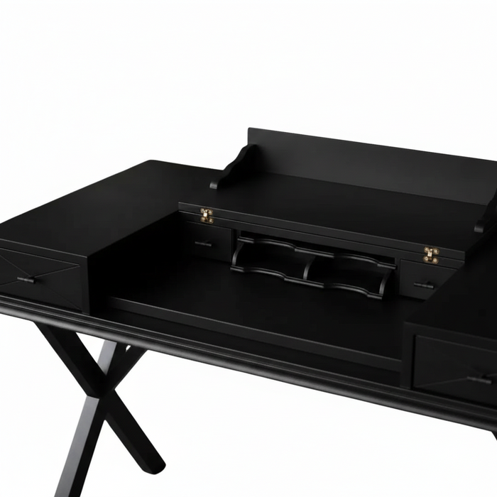 Roma Cross Klasik Ahşap Çalışma Masası