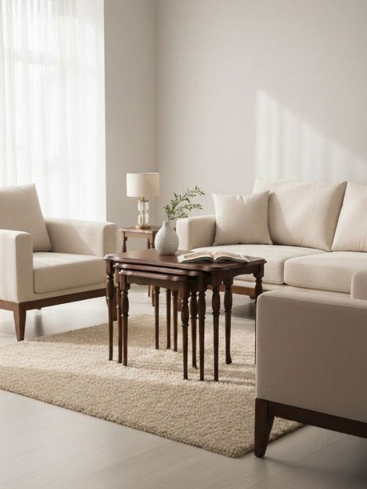 Royal 4'lü Lüks Torna Zigon Sehpa